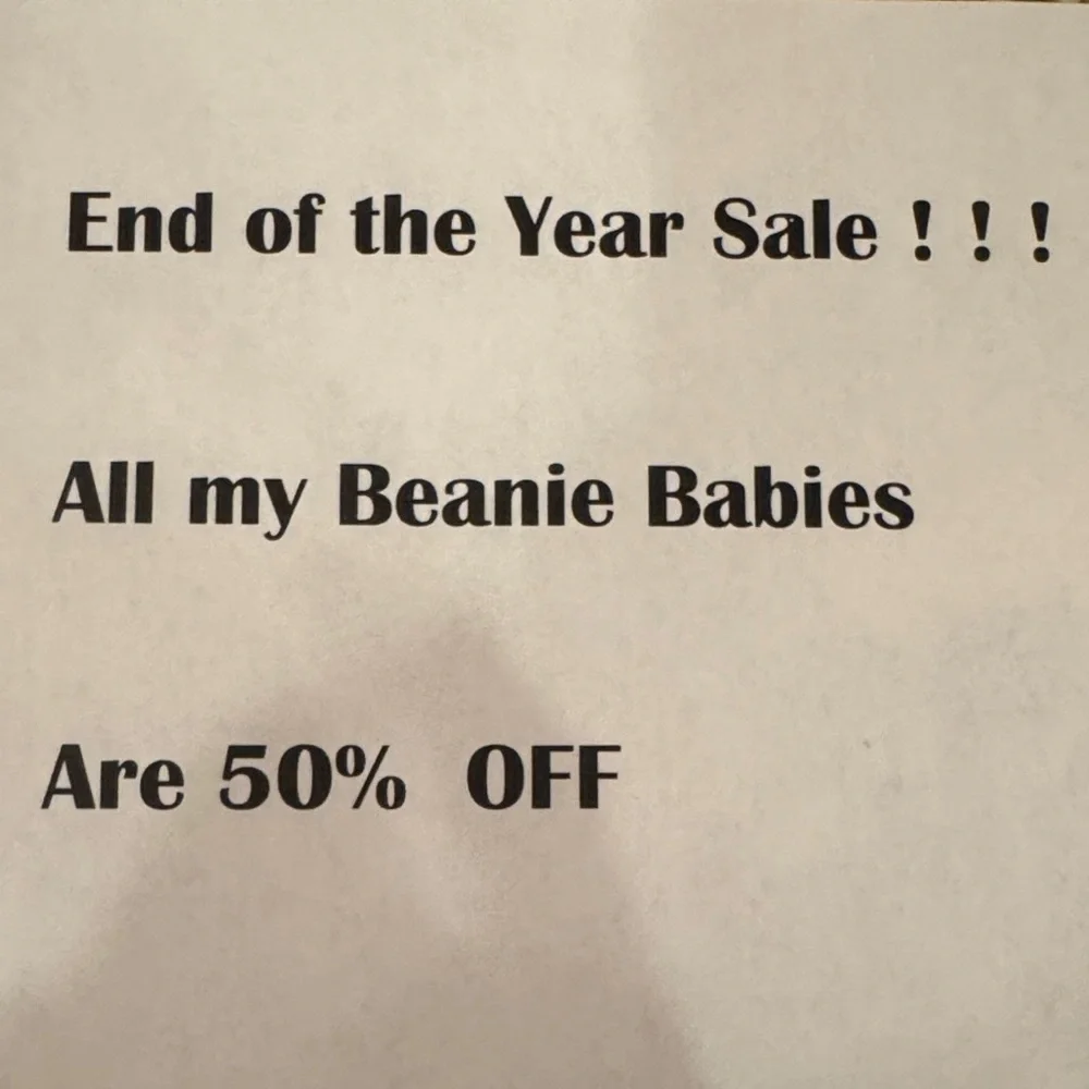 Beanie Babies Sale